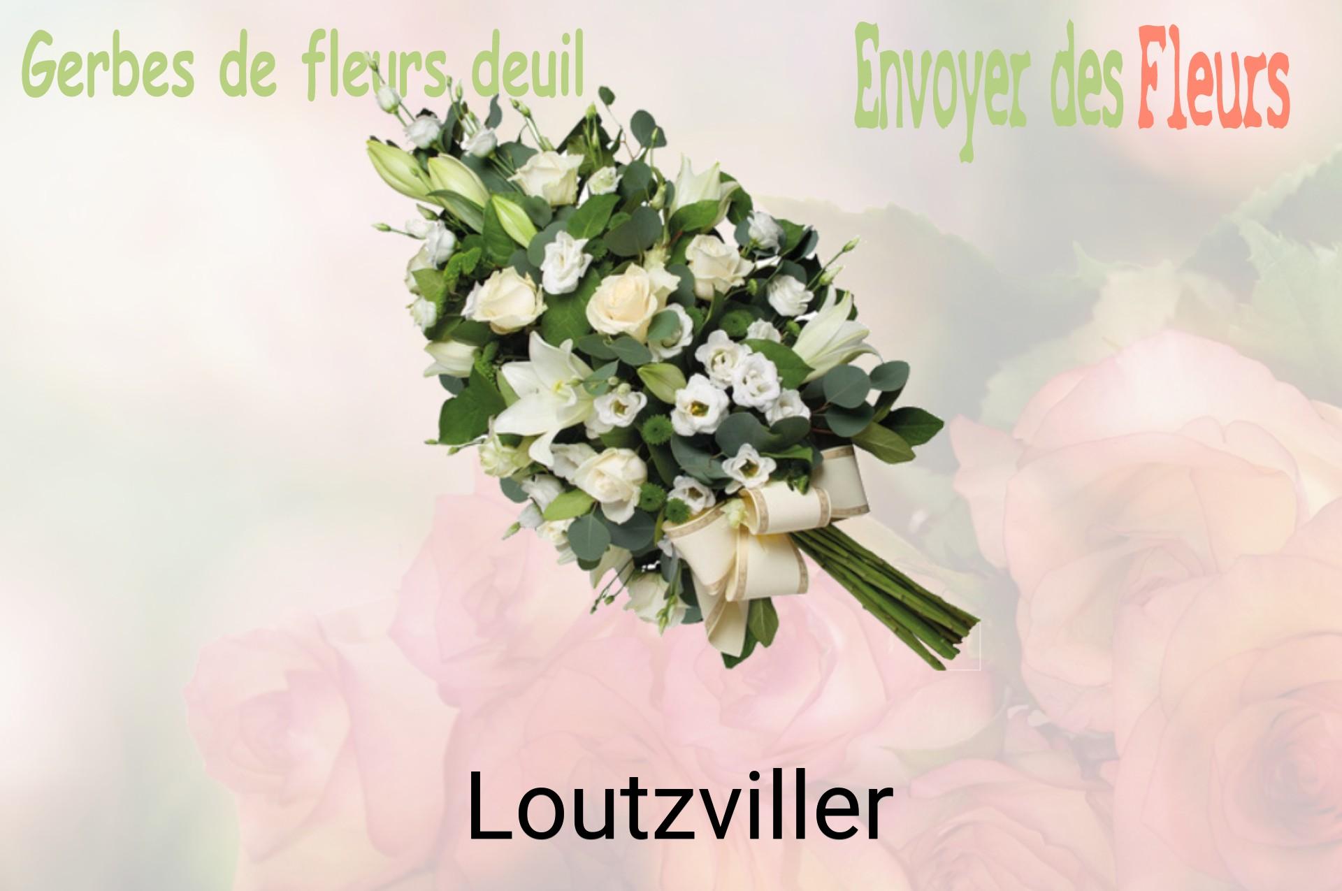 Gerbe de fleurs de deuil livrée à Loutzviller